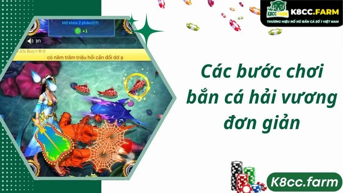 Các bước chơi bắn cá hải vương đơn giản